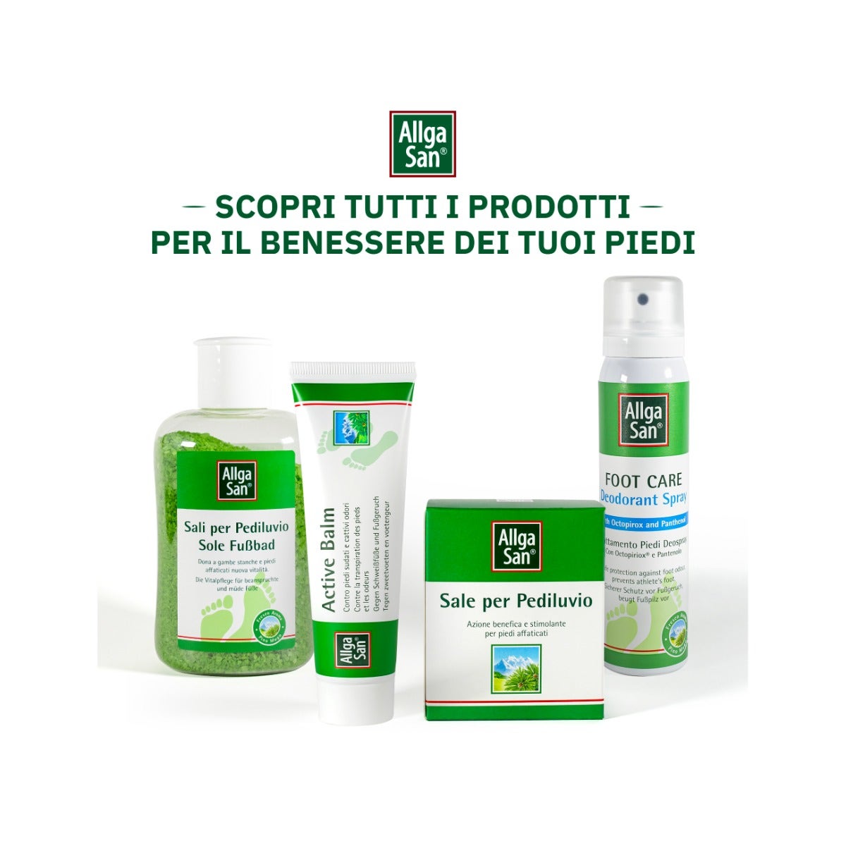 AllgaSan Sali Pediluvio Profumati Al Pino Mugo 350g