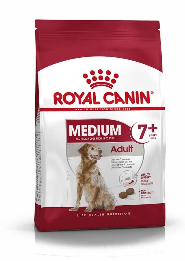 Royal Canin Medium Adult 7+ Alimento Secco Per Cani 4kg