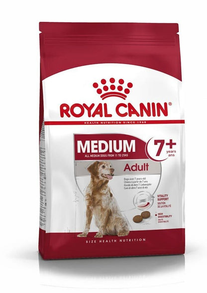 Royal Canin Medium Adult 7+ Alimento Secco Per Cani 4kg
