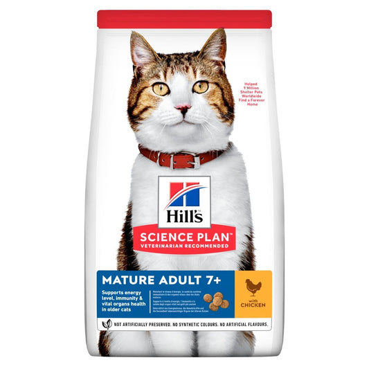 Hill's Science Plan Mature Adult 7+ Crocchette Pollo Per Gatti Sacco 300g