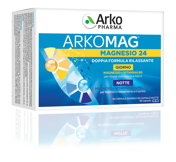 Arkomag Magnesio 24 Notte Giorno 60 Compresse masticabili