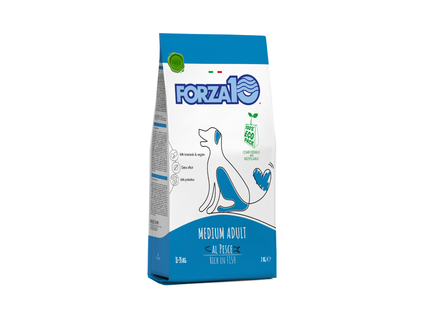 Forza10 Adult Maintenance Crocchette Al Pesce Per Cani Adulti Taglia Media Sacco 2kg