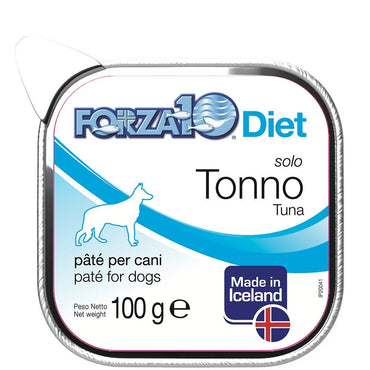 Forza10 Solo Diet Tonno Patè Per Cani Adulti Vaschetta 300g