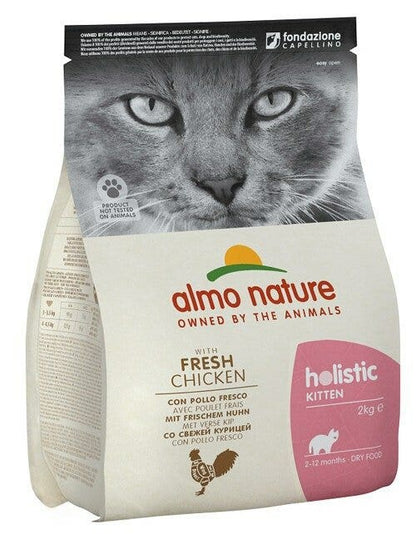 Almo Nature Holistic Kitten Pollo Fresco E Riso Cibo Secco Per Gattini Sacco 2kg