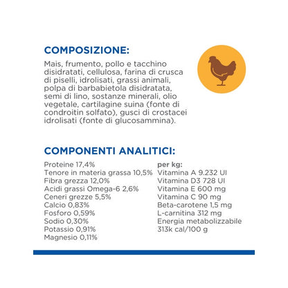 Hill's Science Plan Light Mature 7+ Anni Crocchette Pollo Per Cani Di Taglia Media Sacco 12kg