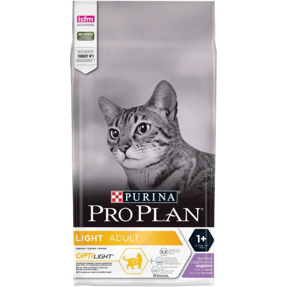 Purina Pro Plan Light Gatto Crocchette Tacchino Sacco 1,5kg
