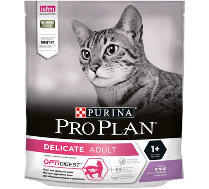 Purina Pro Plan Delicate Gatto Crocchette Tacchino Busta 400g