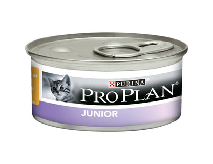 Purina Pro Plan Junior Gatto Mousse Pollo Lattina 85g