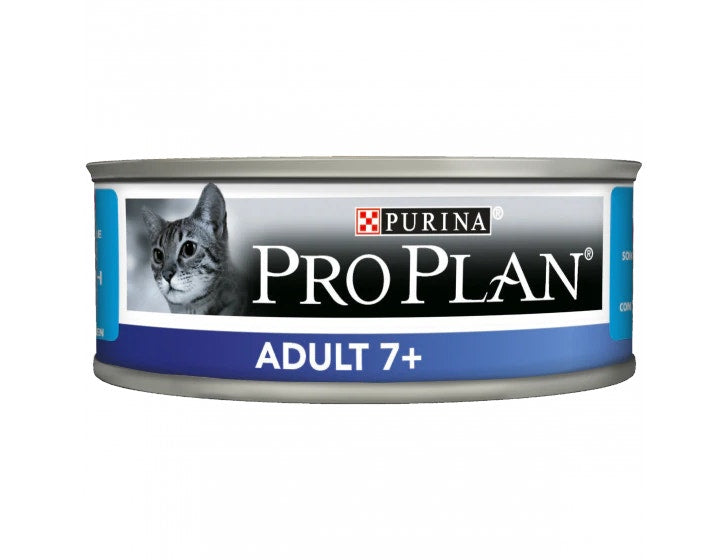Purina Pro Plan Adult 7+ Gatto Mousse Tonno Lattina 85g