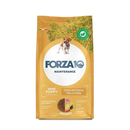 Forza10 Puppy Junior Maintenance Crocchette Al Pollo Con Patate Per Cuccioli Taglia Medio/Piccola Sacco 2kg