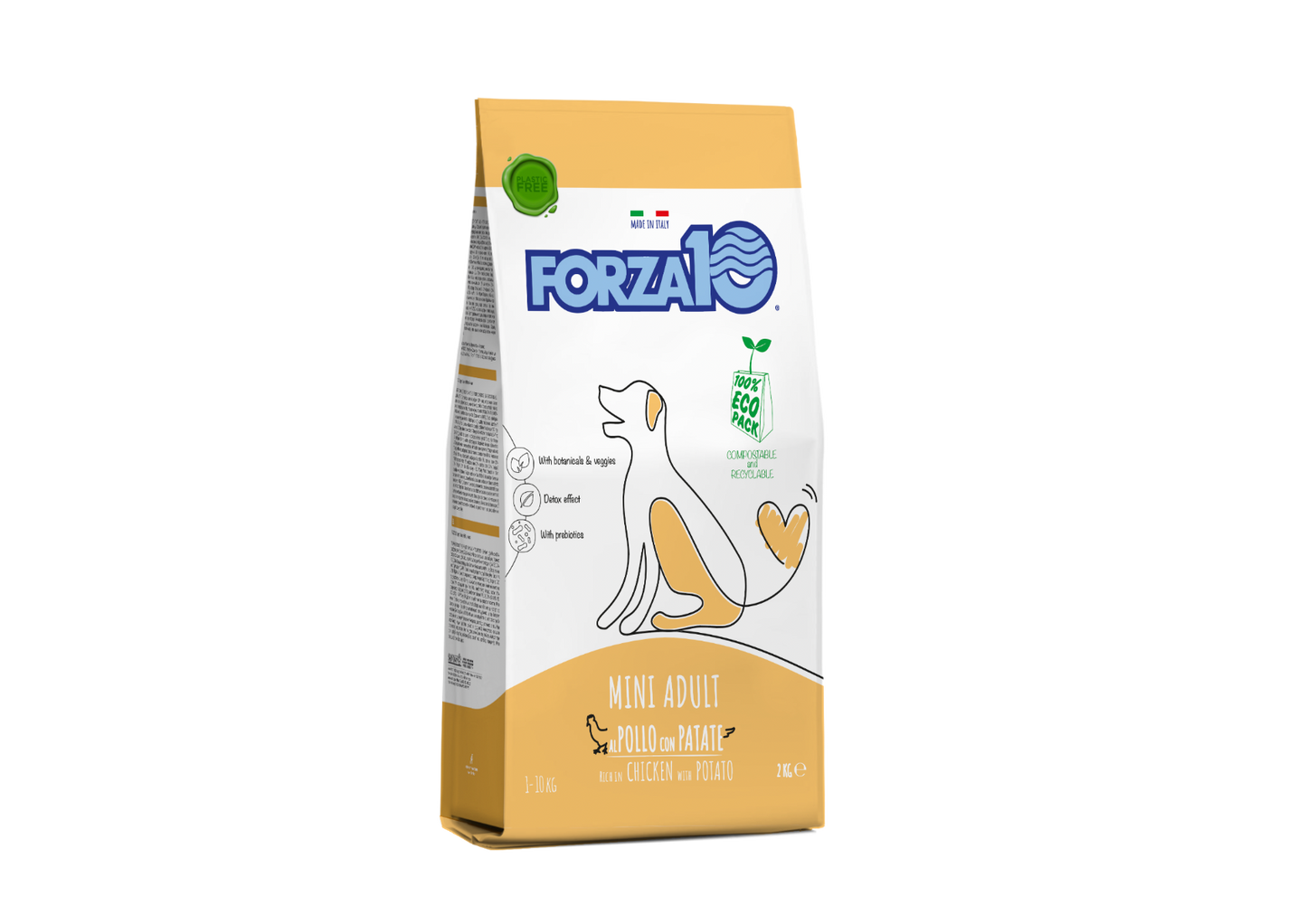 Forza10 Adult Maintenance Crocchette Al Pollo Con Patate Cani Adulti Taglia Piccola Sacco 2kg