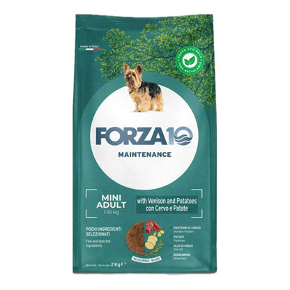 Forza10 Adult Maintenance Crocchette Al Cervo Con Patate Cani Adulti Taglia Piccola Sacco 2kg