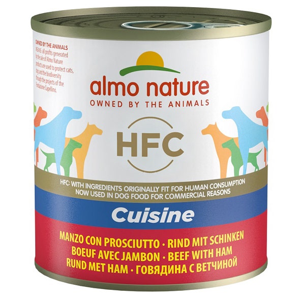 Almo Nature HFC Cuisine Manzo Con Prosciutto Umido Per Cani Adulti 290g