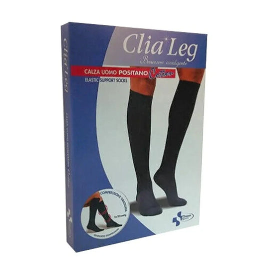 Calza Uomo Clialeg Positano Colore Nero Taglia M
