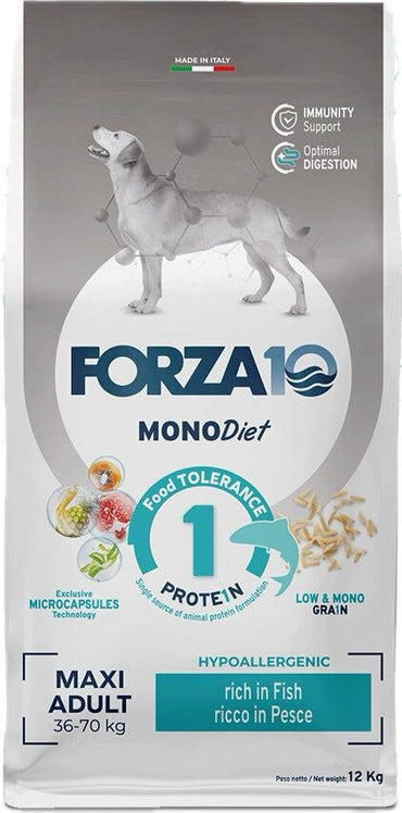 Forza10 Maxi Diet Crocchette Al Pesce Cani Adulti Taglia Grande Sacco 12kg