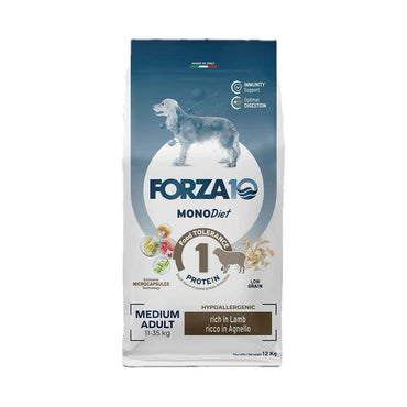 Forza10 Medium Diet Crocchette All'Agnello Cani Adulti Taglia Media Sacco 12kg
