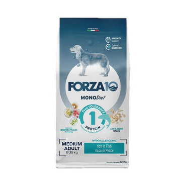 Forza10 Medium Diet Crocchette Al Pesce Cani Adulti Taglia Media Sacco 12kg