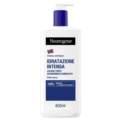 Neutrogena Crema Idratante Corpo Intensa Profumata adatta per Pelle Secca con Formula Norvegese 400ml