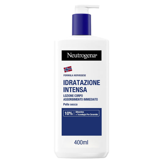 Neutrogena Crema Idratante Corpo Intensa Profumata adatta per Pelle Secca con Formula Norvegese 400ml