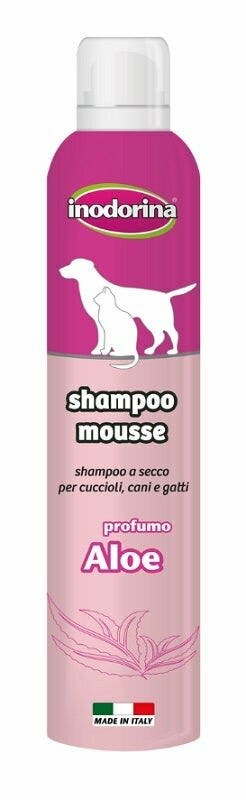 Inodorina Shampoo Mousse All'Aloe Per Cani/Gatti 300ml