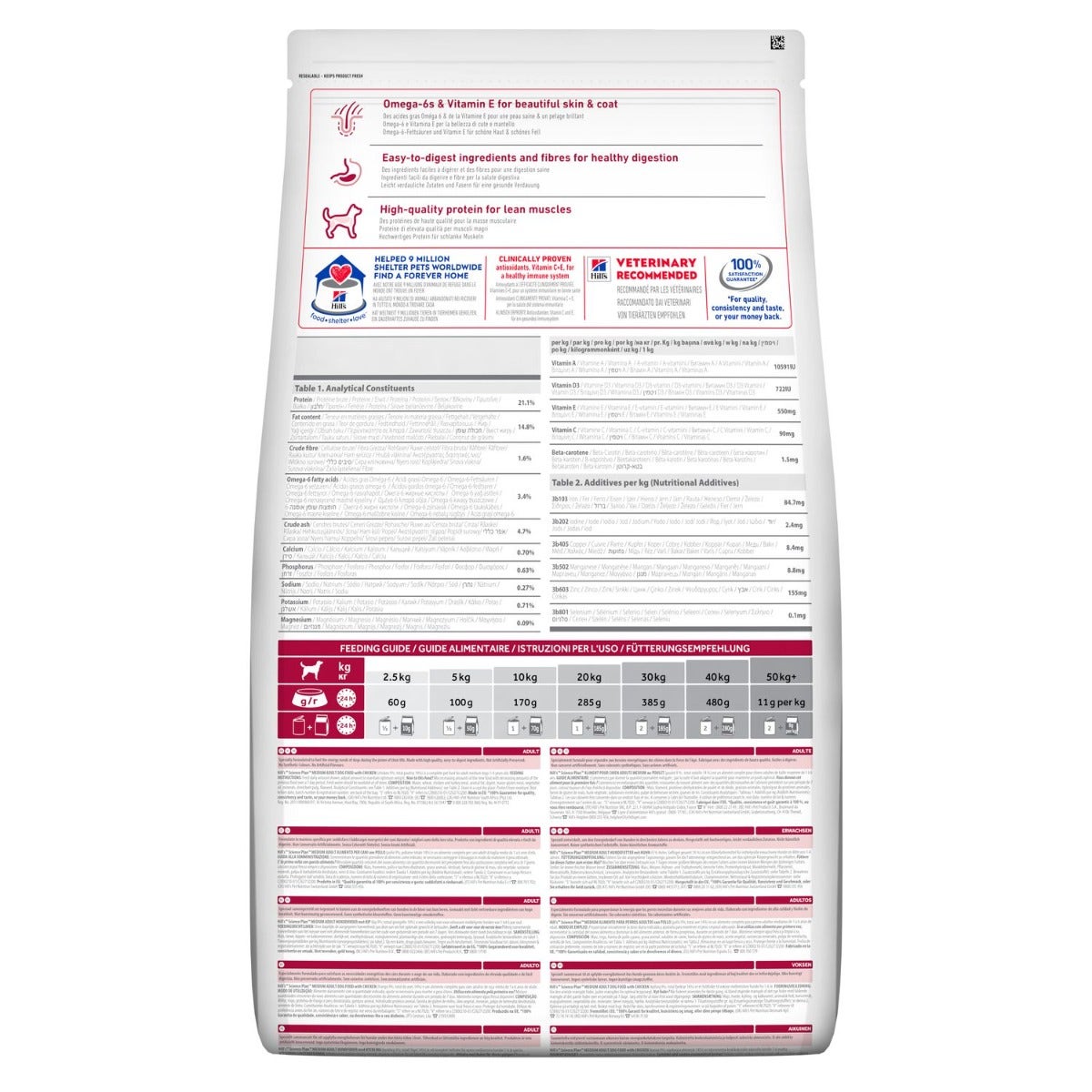 Hill's Science Plan Medium Croccantini Per Cani Adulti Con Pollo Sacco 2,5 Kg