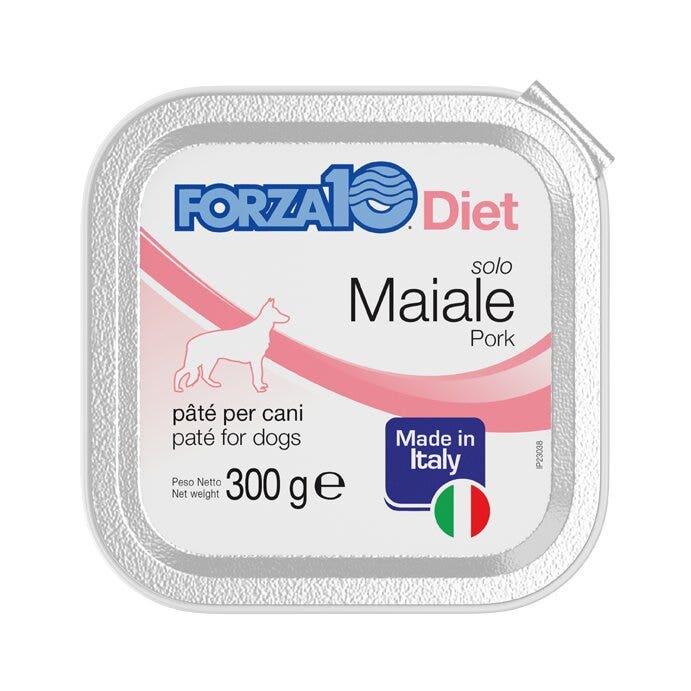 Forza10 Solo Diet Maiale Paté Per Cani Adulti Vaschetta 300g
