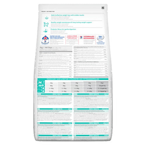 Hill's Science Plan Adult 1+ Anni Perfect Weight Crocchette Pollo Per Gatti Sacco 1,5kg
