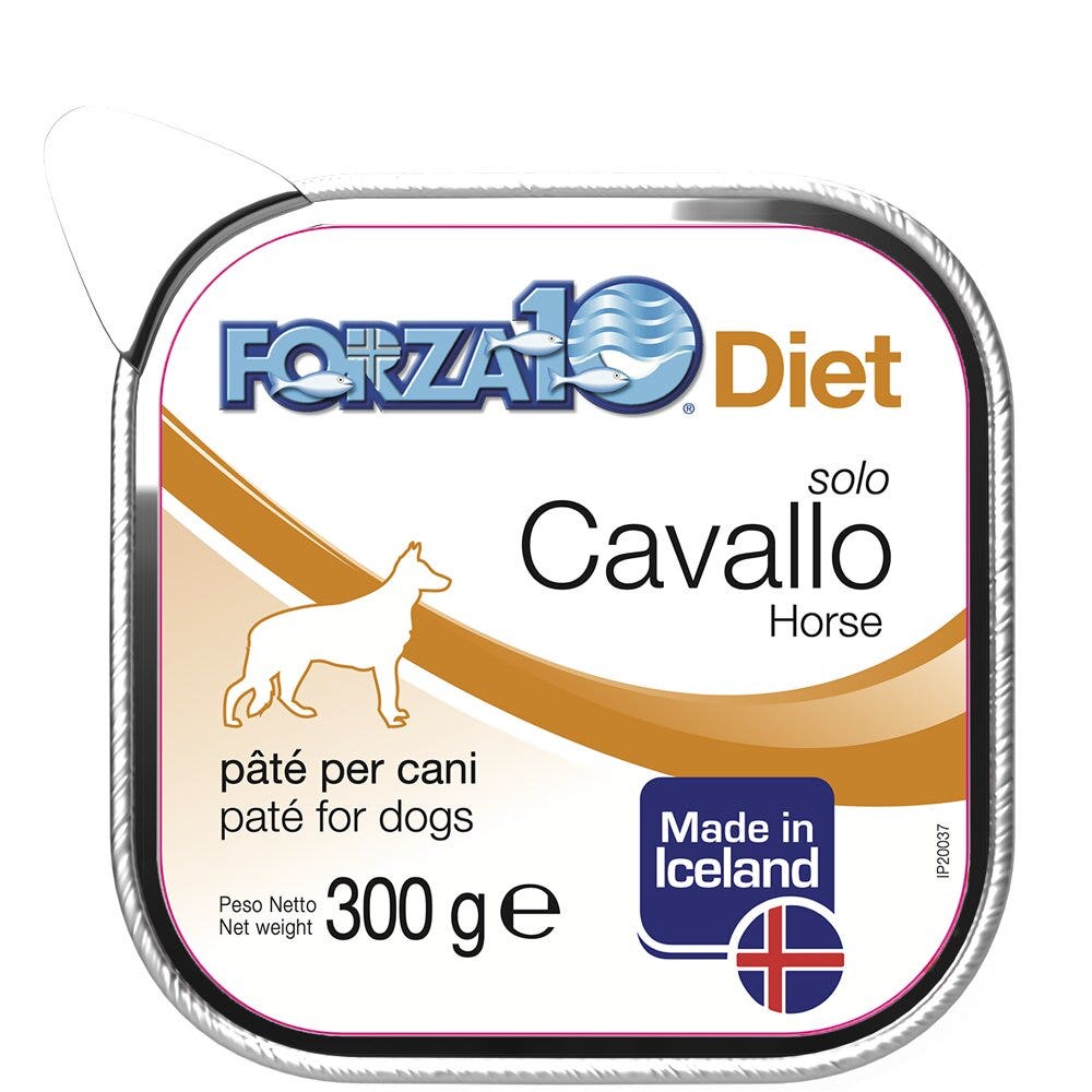 Forza10 Solo Diet Cavallo Paté Per Cani Adulti Vaschetta 300g
