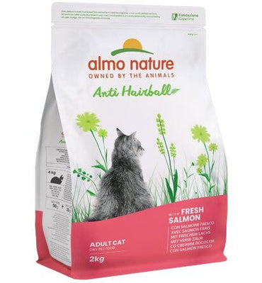 Almo Nature Anti Hairball Cibo Secco Con Salmone Per Gatti Adulti Sacco 2kg