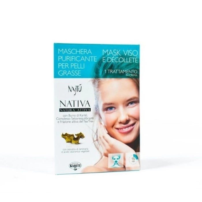 Najtu Maschera Purificante Pelli Grasse Monodose 15ml