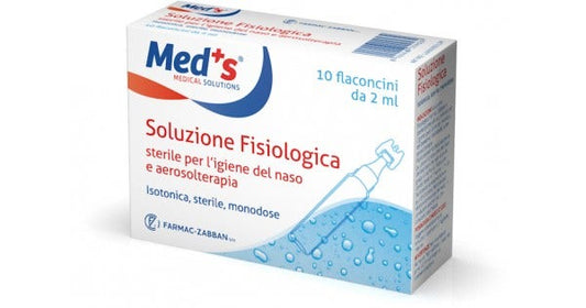 Meds Soluzione Fisiologica Sterile 10 Flaconcini Da  2ml