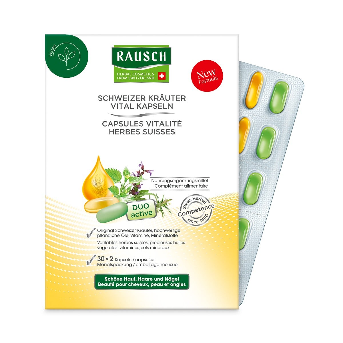 Rausch Capsule Vitalità Alle Erbe Svizzere 60 Capsule