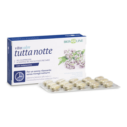 VitaCalm Tutta Notte con Melatonina 30 compresse