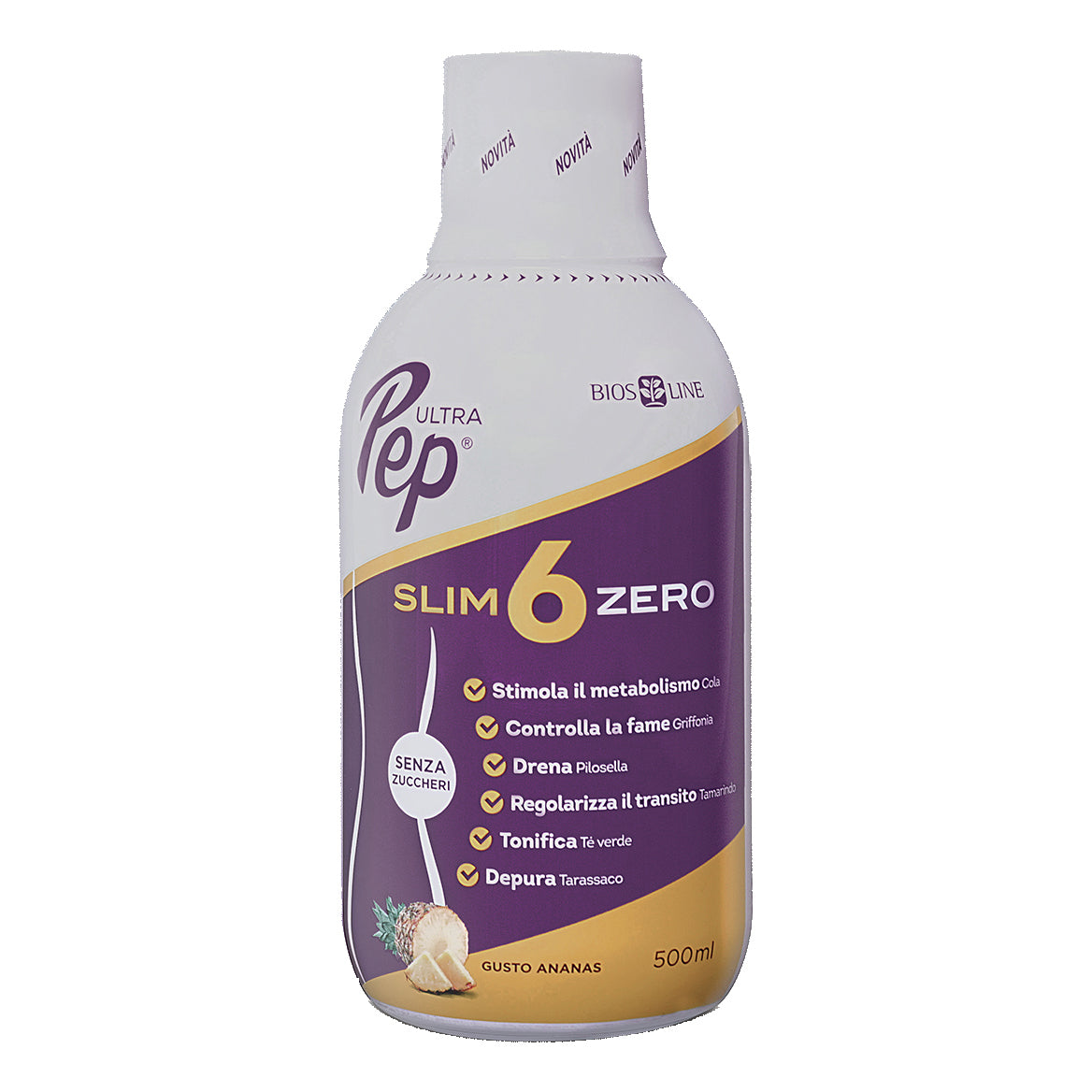 Ultra Pep Slim 6 Zero Ananas 500ml