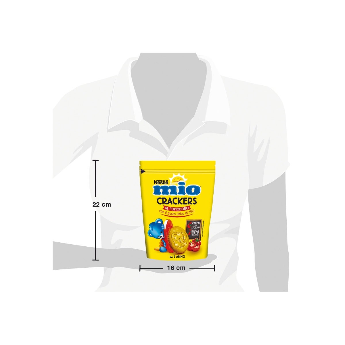 Nestlè Mio Crackers Al Pomodoro Da 12 Mesi Sacchetto 100g