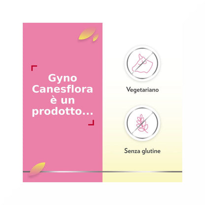 Gyno Canesflora probiotico con vitamina B2 per benessere Intimo e Flora Vaginale Equilibrata 30 cps