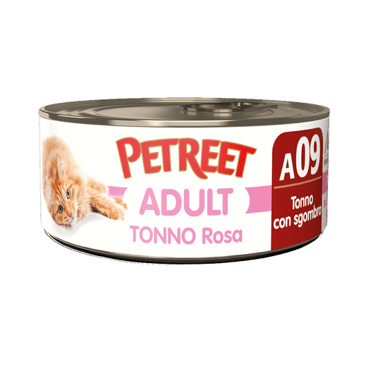 Petreet Adult Tonno Rosa Con Sgombro Per Gatti Lattina 70g