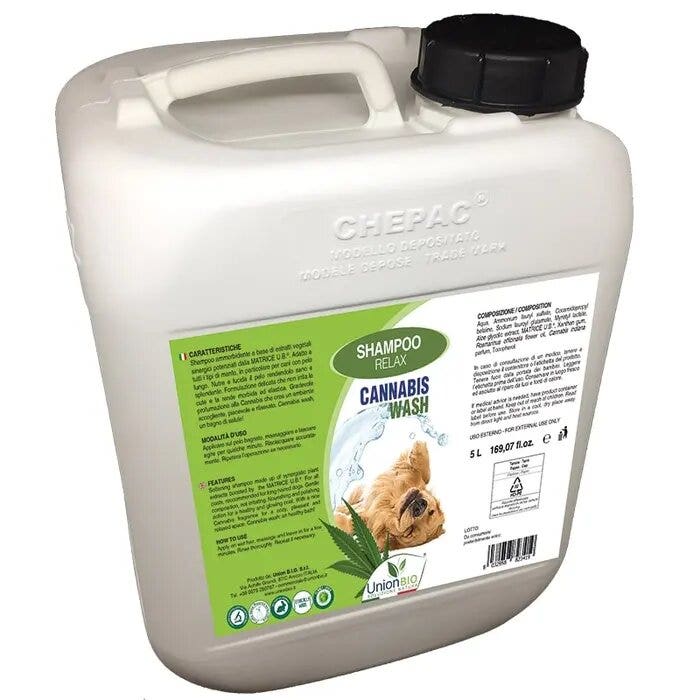 Shampoo Per Cani Relax Cannabis Wash 5 Litri
