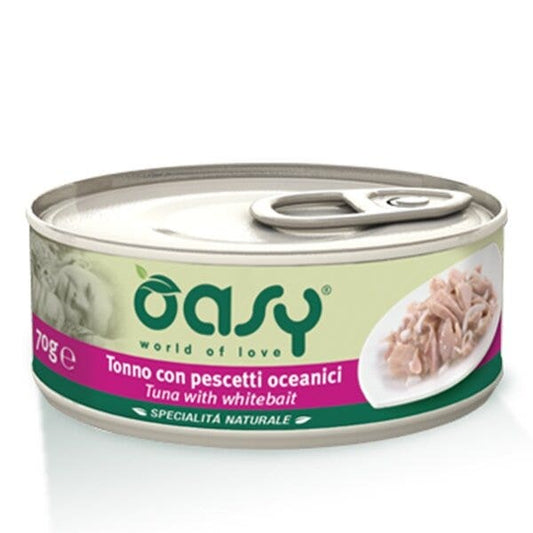 Oasy Specialità Naturale Gatto Tonno Con Pescetti Oceanici 150g