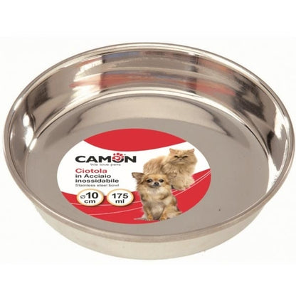 Camon Ciotola In Acciaio Per Gatti 175ml Ø 10cm