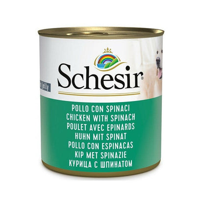 Schesir Pollo Con Spinaci Cibo Umido Cani Adulti Lattina 285g