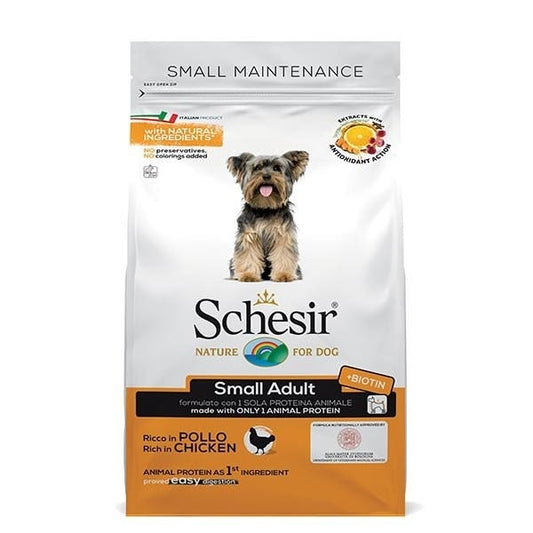 Schesir Ricco In Pollo Cibo Secco Cani Adulti Taglia Piccola Sacco 800g