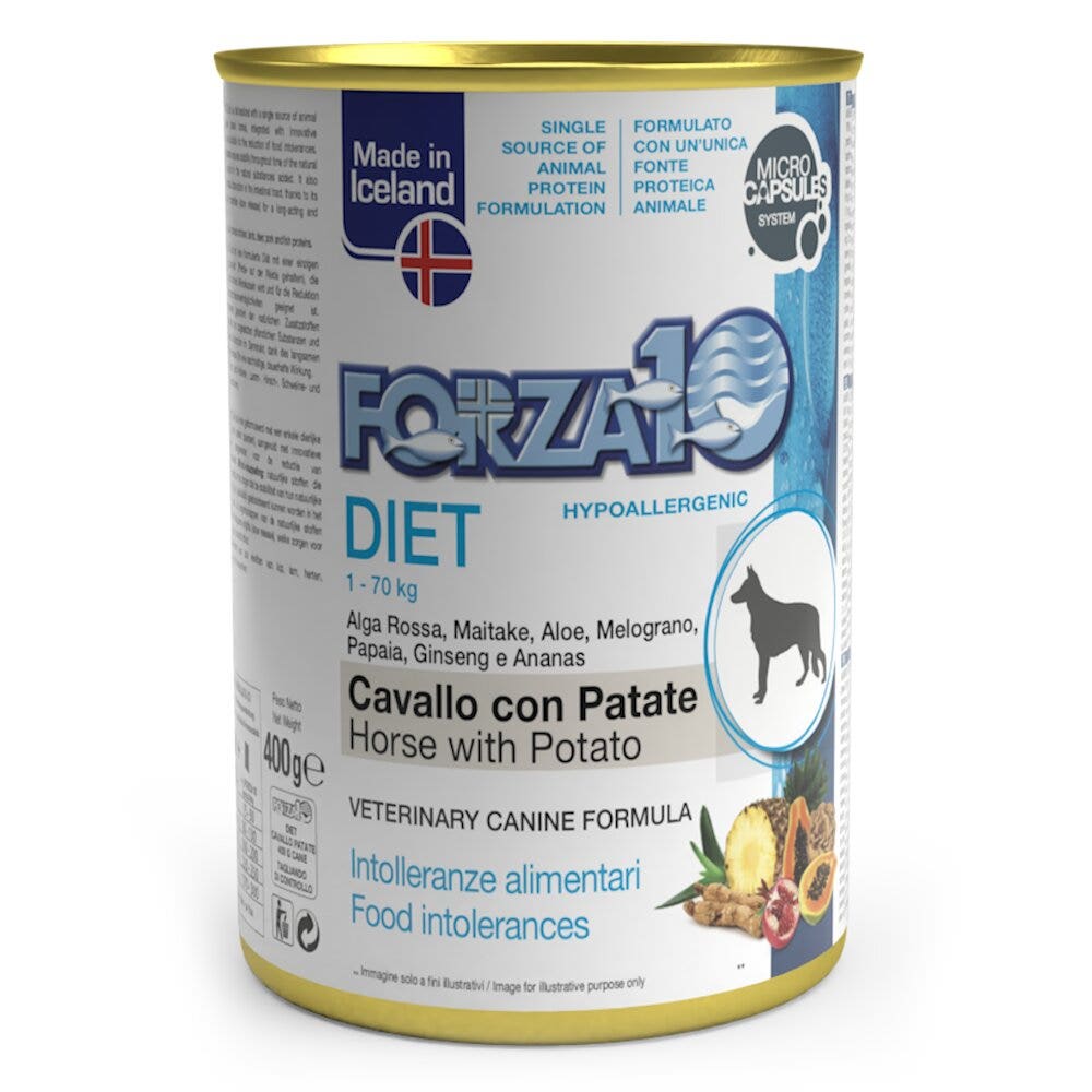 Forza10 Diet Cavallo E Patate Cibo Umido Cani Adulti Barattolo 400g