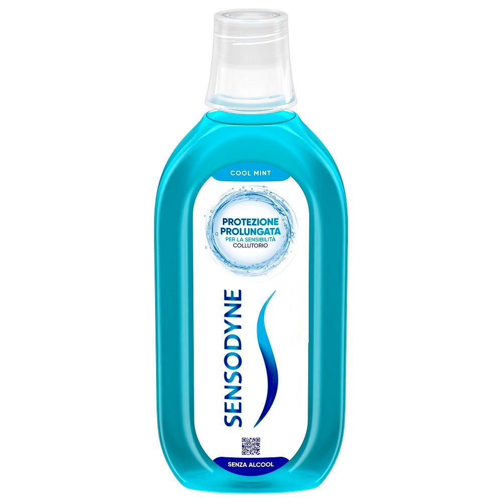 Sensodyne Collutorio Cool Mint Denti Sensibili Alito Fresco Senza Alcool Gusto Menta 500ml