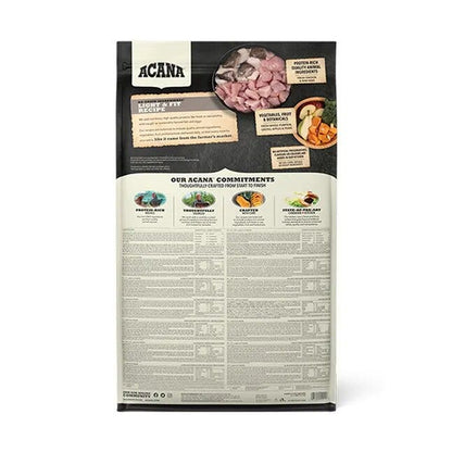Acana Cane Light & Fit Recipe Crocchette Sacco 11,4 Kg