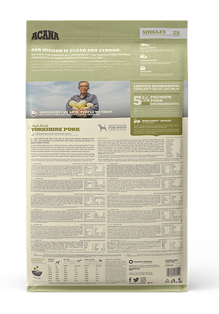 Acana Adult Yorkshire Pork Crocchette Maiale Per Cane Sacco 2kg