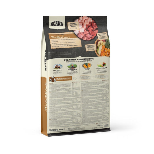 Acana Ranchlands Highest Protein Crocchette Manzo E Agnello Per Cane Sacco 11,4kg