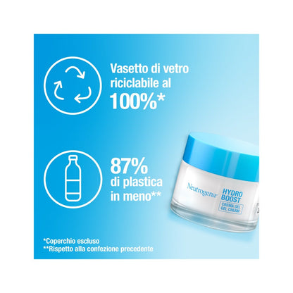 Neutrogena Crema Gel Hydro Boost Crema Idratante Viso con Acido Ialuronico 50ml