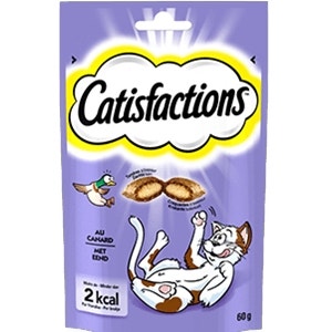 Catisfactions Snack All'Anatra Per Gatti Bustina 60g