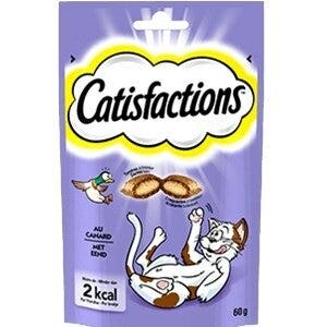Catisfactions Snack All'Anatra Per Gatti Bustina 60g